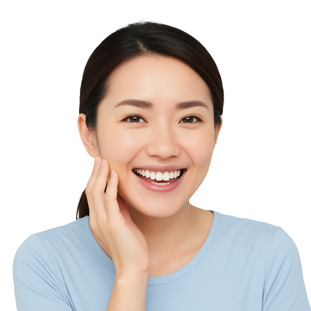 A render of three white cylindrical columns, against a warm creme background
